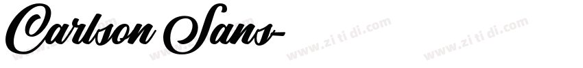 Carlson Sans字体转换